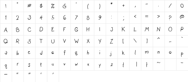 CK Elmer Regular  glyph index