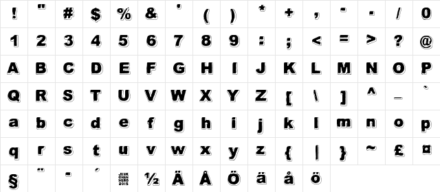 Always Been Right Regular  glyph index