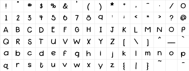 FB Pomegranate FB Pomegranate  glyph index