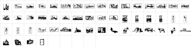 P22 Hopper Sketches  glyph index