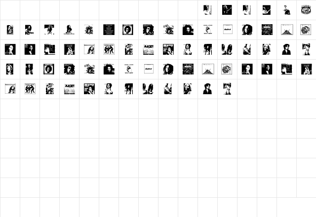 Bobs Compliment Regular  glyph index