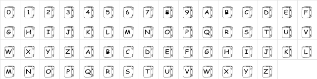 pf_bag2 Regular  glyph index