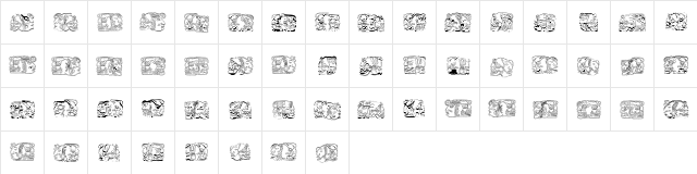 Spirit of Montezuma Five Regular  glyph index