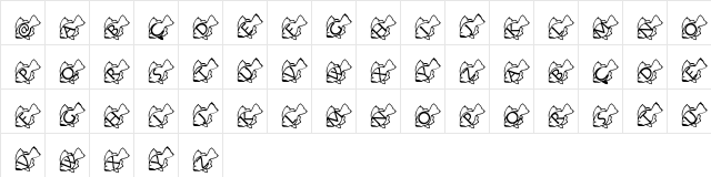 pf_gfish_tilted1 Regular  glyph index