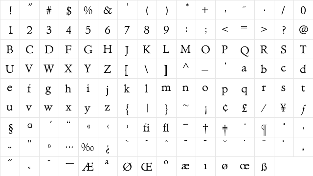 TCAdministerBook Regular  glyph index