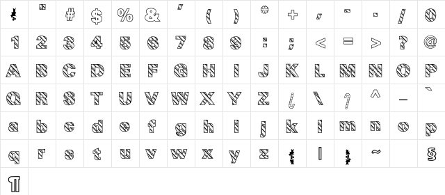 Pep O Mint Normal Normal  glyph index