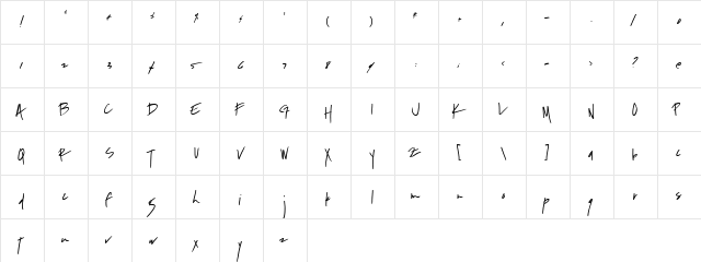 2Peas Quick Wit Regular  glyph index