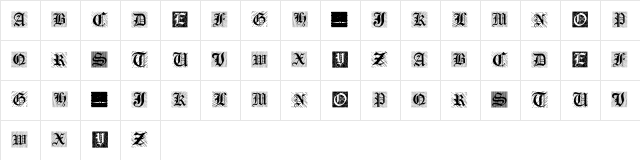 Cosmopolite Regular  glyph index