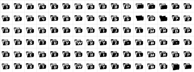 Eyes Only Wavy 2 Regular  glyph index