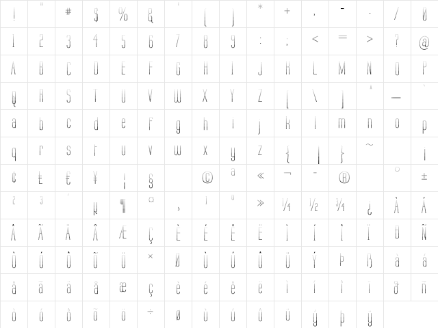 Labtop Graphed Regular  glyph index