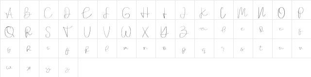 Founder Regular  glyph index