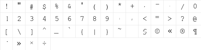 Estrangelo Edessa Regular  glyph index