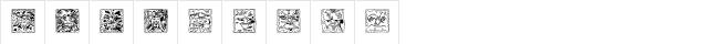 Mythago Outline Regular  glyph index