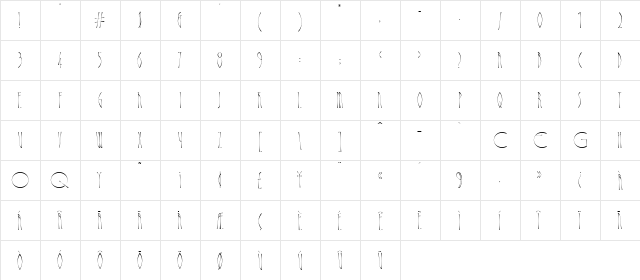 Abacus Regular  glyph index