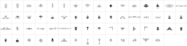 Soft Ornaments Eleven Regular  glyph index