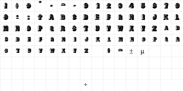 RascaSCapsSSK Regular  glyph index