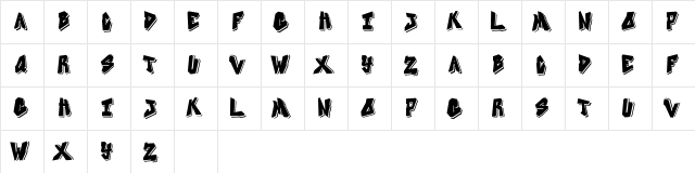 ONE PIECE Regular  glyph index