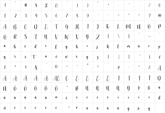 hello honey - Personal Use Regular  glyph index