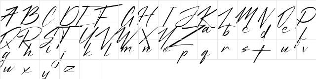 Hachirou Regular  glyph index