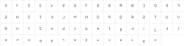 WLM Pixel Party White Rev Regular  glyph index