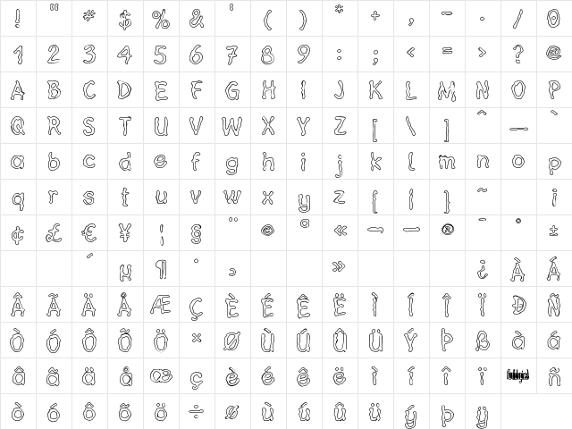 Heil Vertica Regula  glyph index