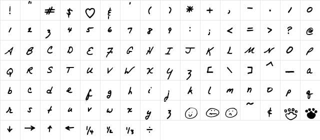 FG C J Regular  glyph index