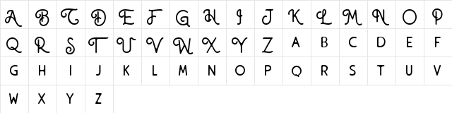 Atorge Free Regular  glyph index