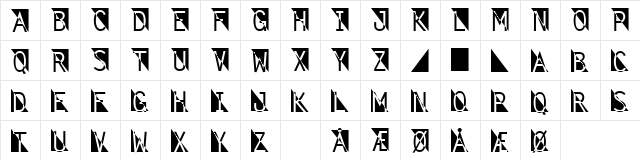 Fantomet 2 Normal  glyph index