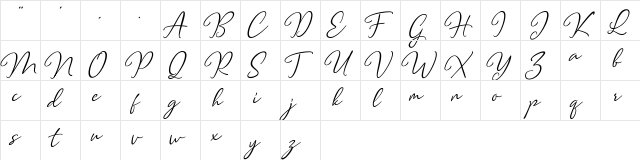 Clarity free Regular  glyph index