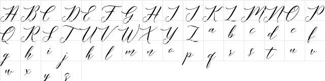 Meetha Script Demo Regular  glyph index
