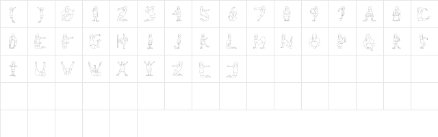 FirstBubba Regular  glyph index