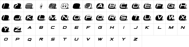 Tvdinner Full  glyph index