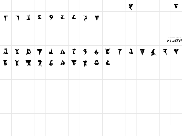 Romiromu Regular  glyph index