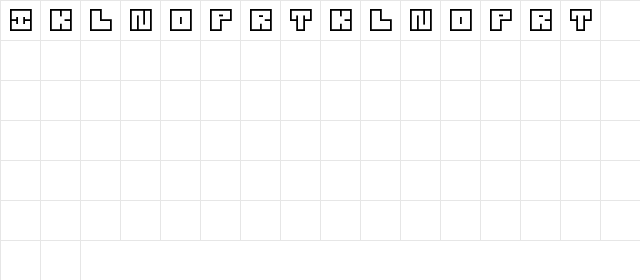 Square Limit MCE Regular  glyph index