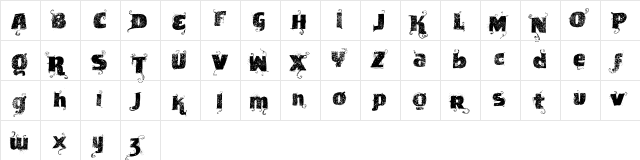 VTKS News Label Regular  glyph index