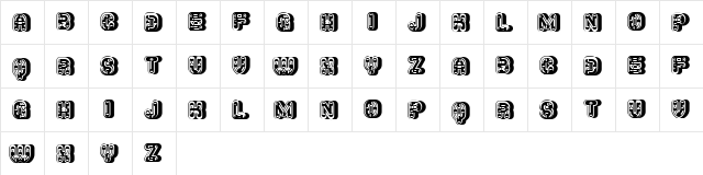 Pork Regular  glyph index