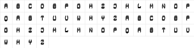 Pliez Regular  glyph index