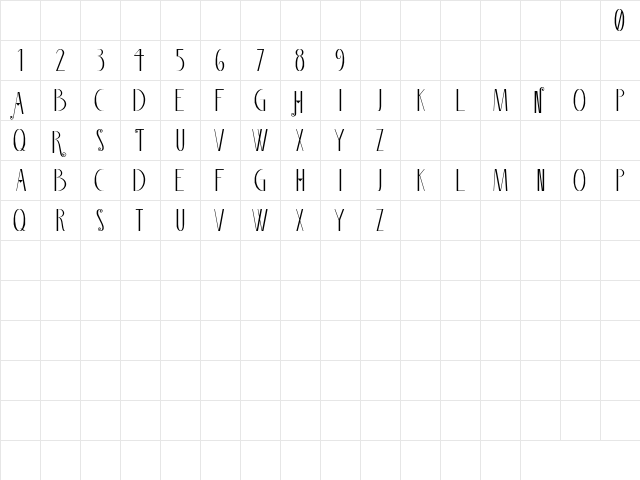 Little Twin Stars Regular  glyph index