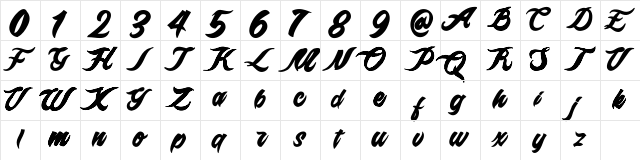 Epidemik free personal only Regular  glyph index