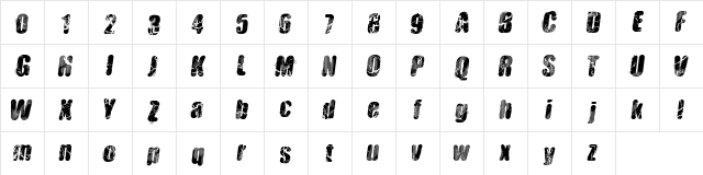 Vtks Hardness Regular  glyph index