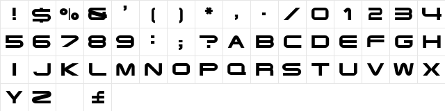Eyechart Display Caps SSi Regular  glyph index