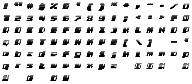 DS PTRLDizelPlus Regular  glyph index