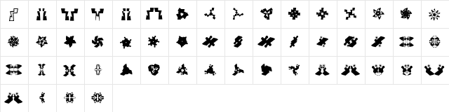U-Mix-U Regular  glyph index