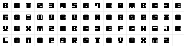 Infobubble2 Regular  glyph index