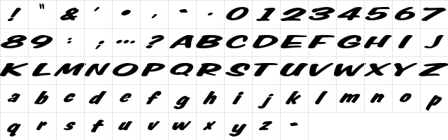 0 Slam DNA Regular  glyph index
