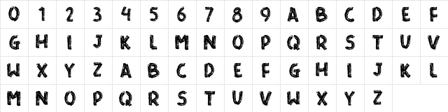 READ AND READ Regular  glyph index