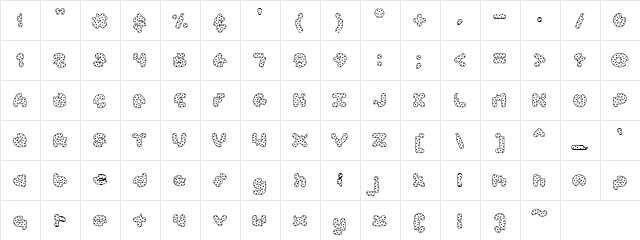 Accent Cookie Dough Regular  glyph index