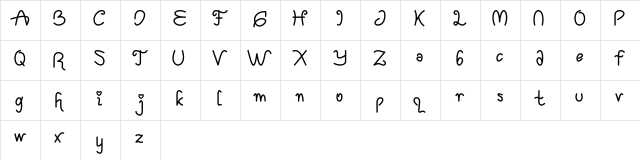 Klenthing Thin  glyph index