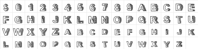 Persona Non Grata Regular  glyph index