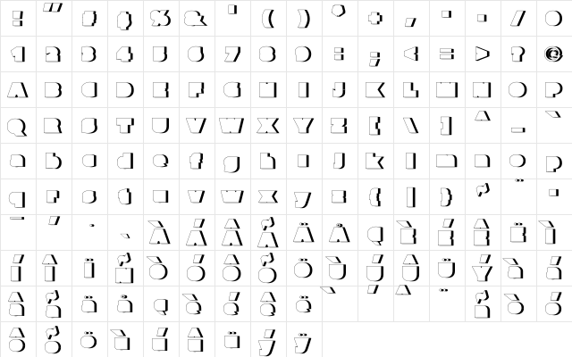 ParafuseUltraBlackShadow UltraBlackShadow  glyph index